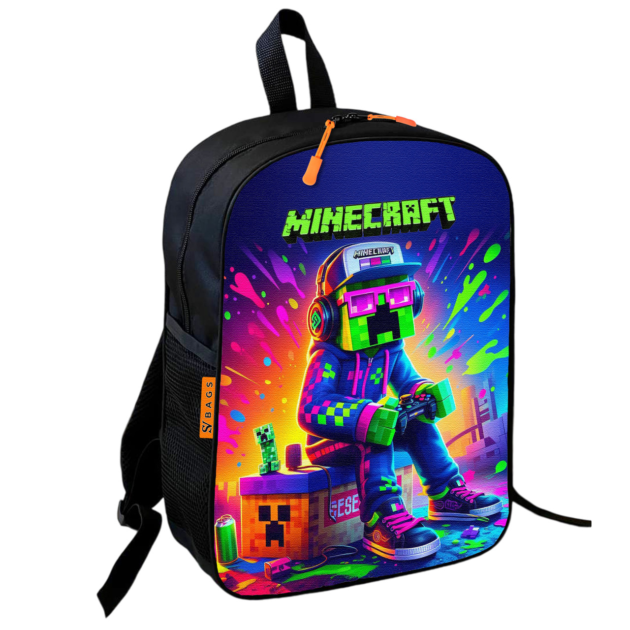 Дитячий шкільний рюкзак Minecraft Крипер, 36х27х13 см — арт. 2592491282
