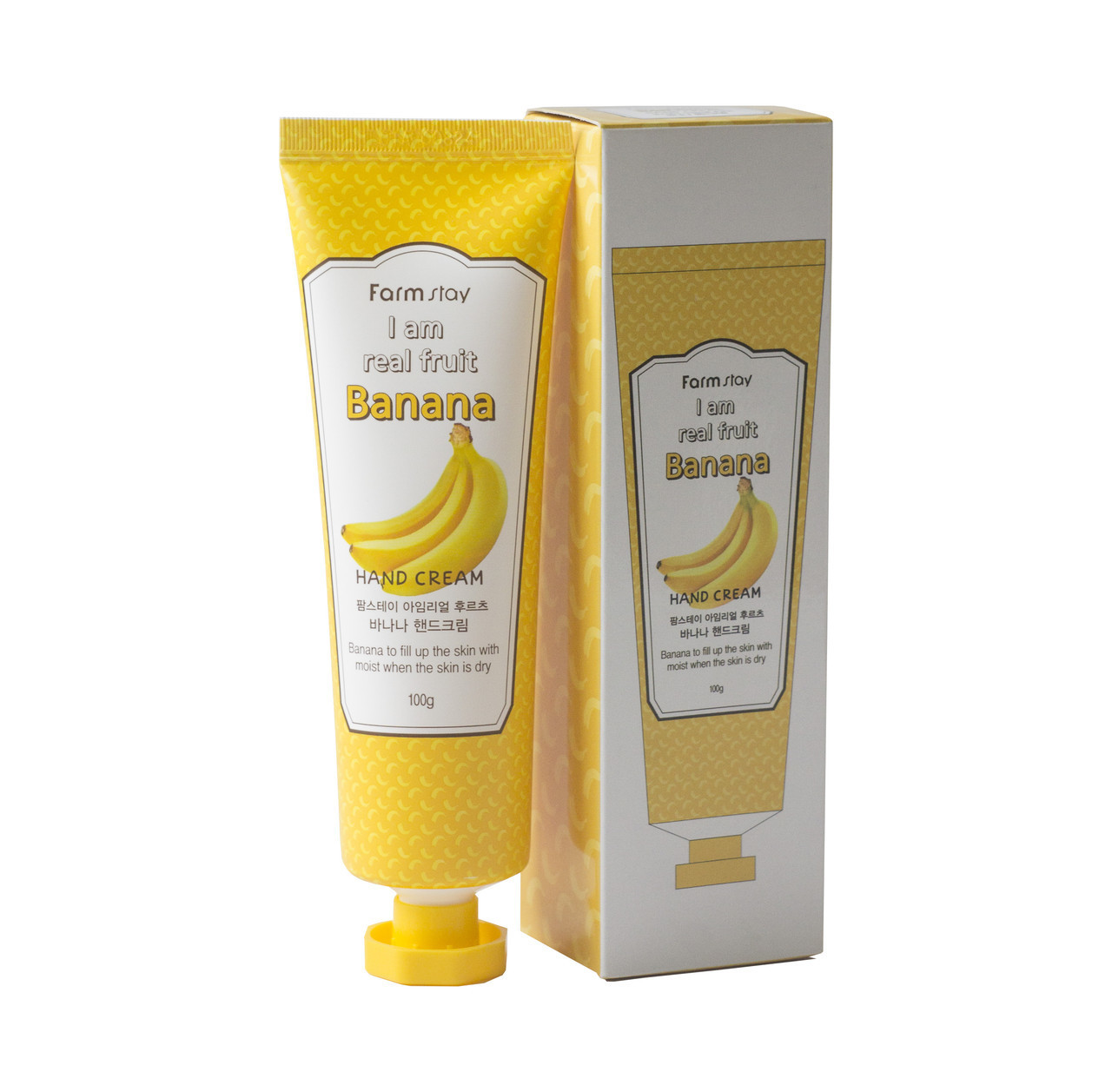 Крем для рук с экстрактом банана Farmstay I Am Real Fruit Banana Hand Cream 100 мл (8809338562257)