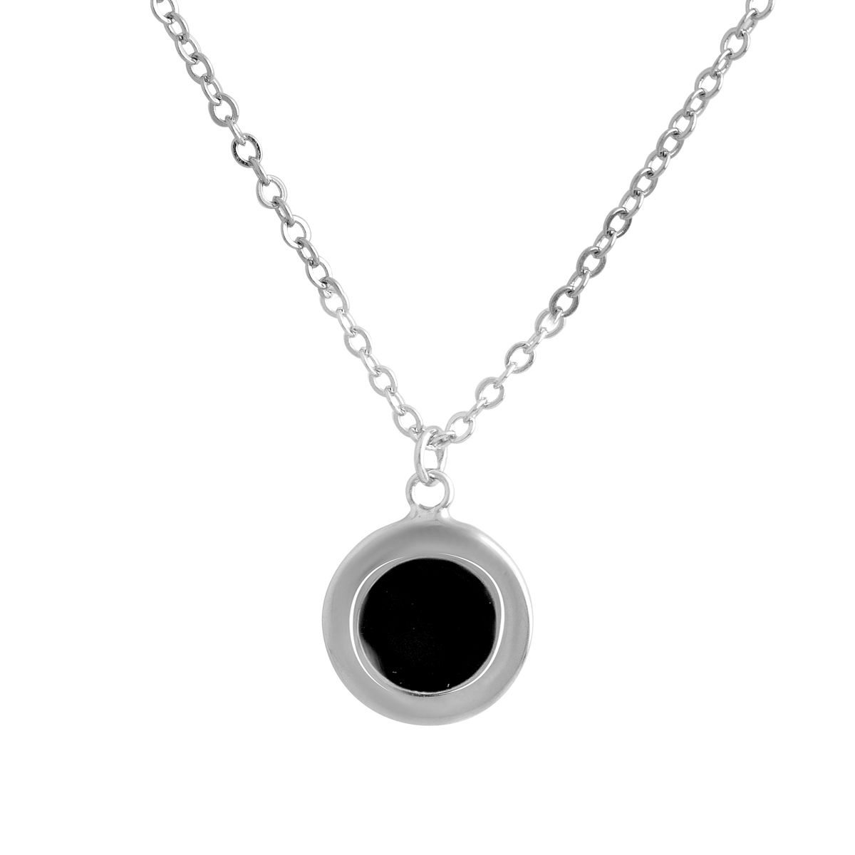 Серебряное колье SilverBreeze с эмалью (2137733) 400-450