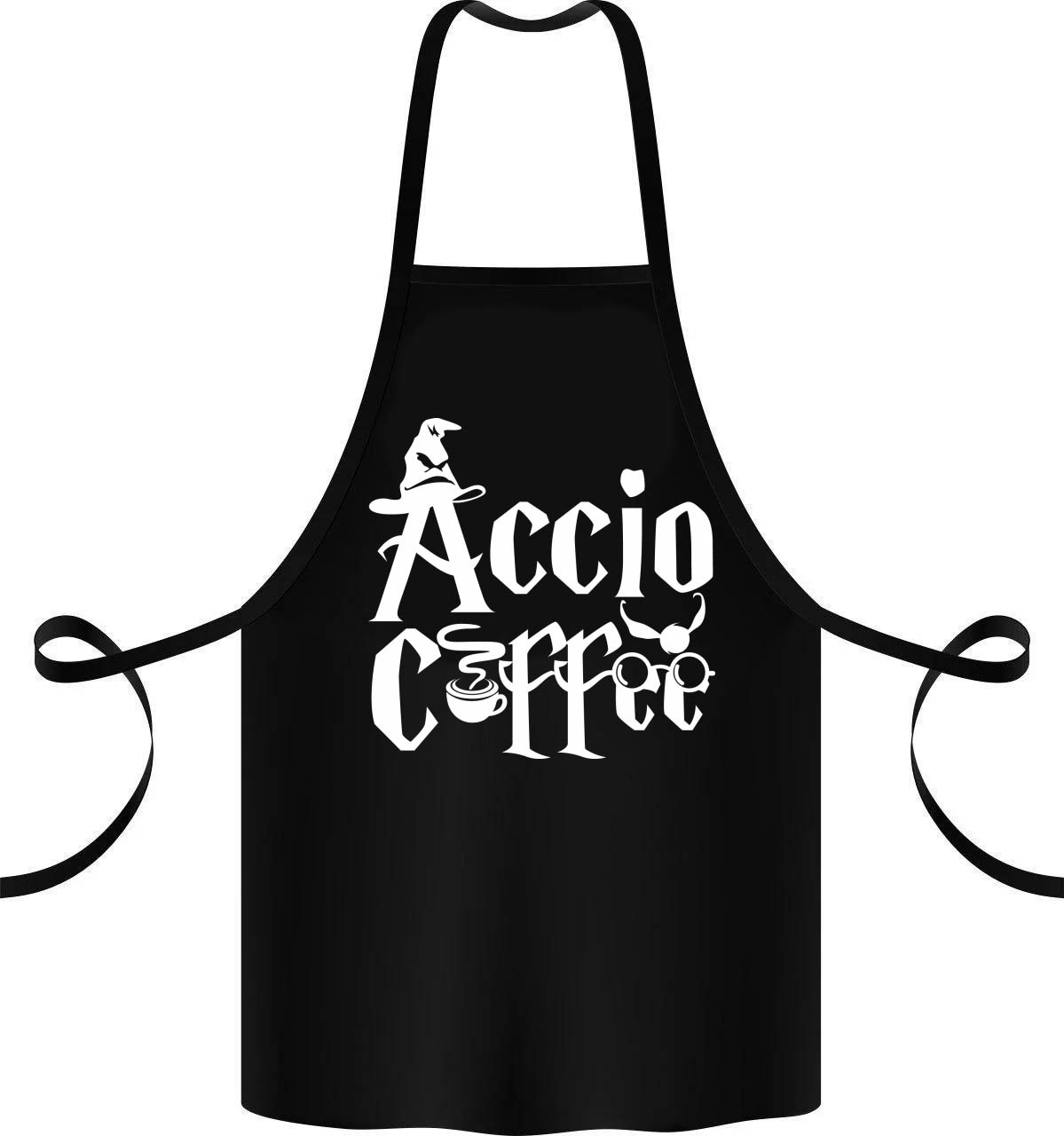 Фартук с принтом Кавун Accio coffee 68 см Черный