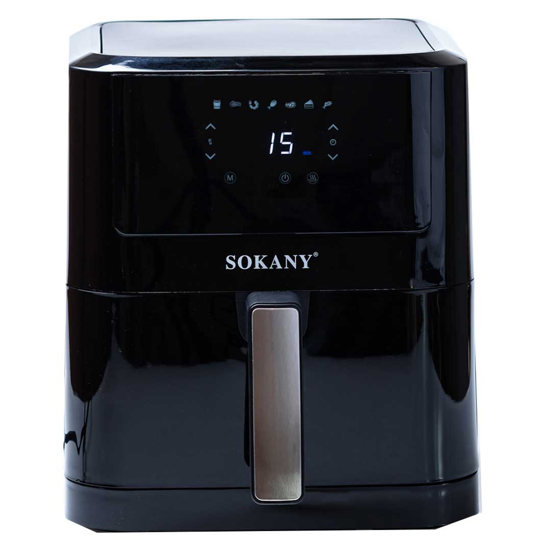 Аэрогриль-фритюрница Sokany SK-8043 на 8 л с таймером и терморегулятором черный (SK8043)