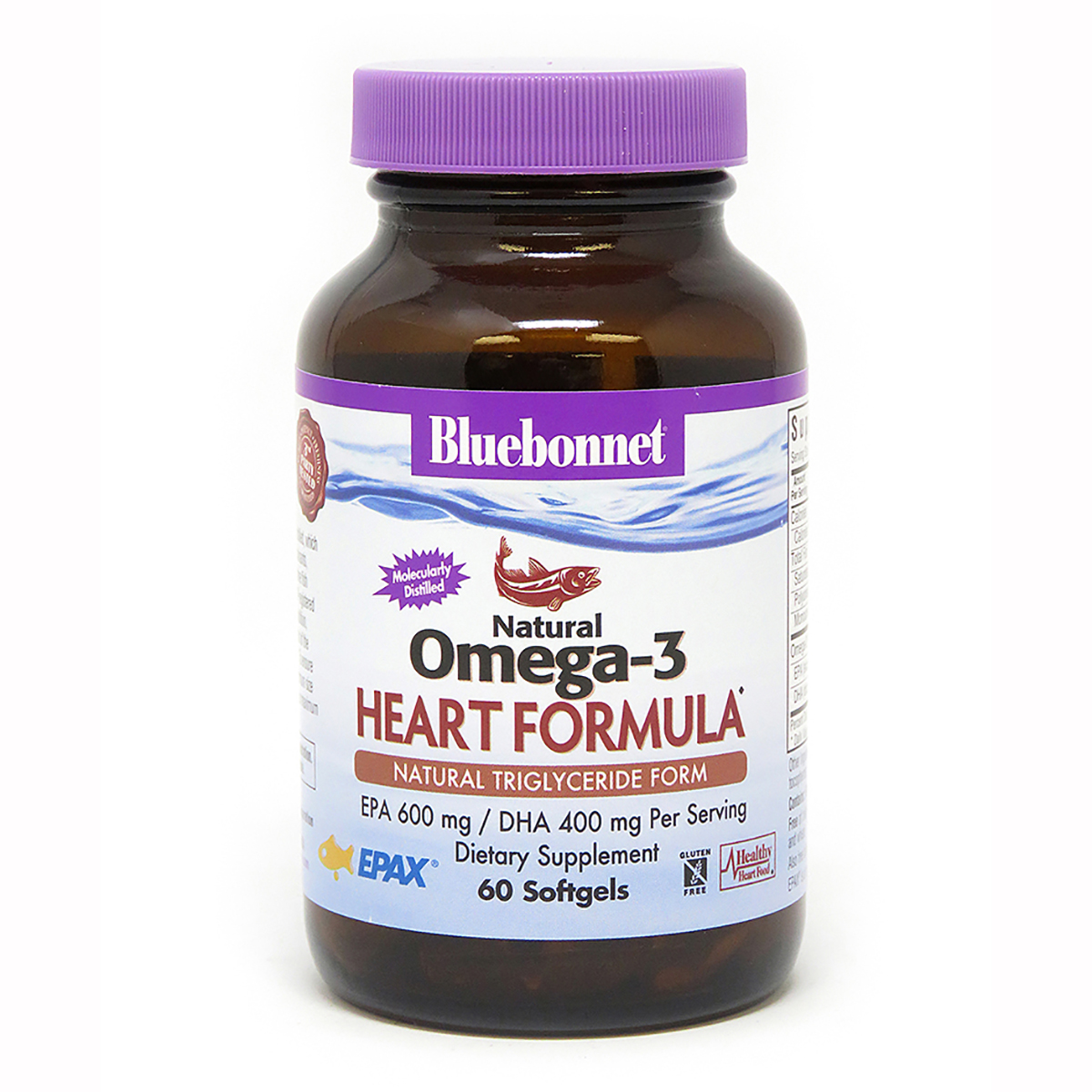 Омега-3 Формула для сердца Bluebonnet Nutrition Omega-3 Heart Formula 60 желатиновых капсул