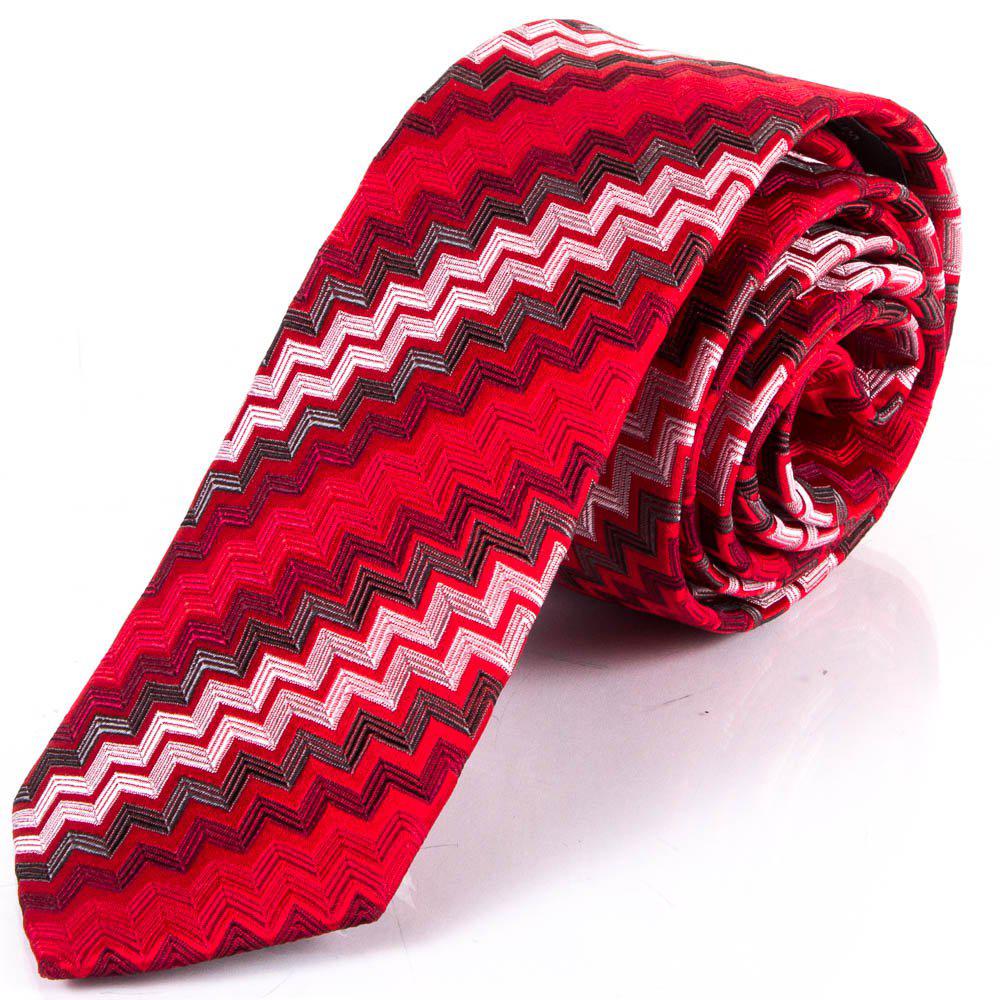 Краватка шовкова вузька Schönau - 20 червоний