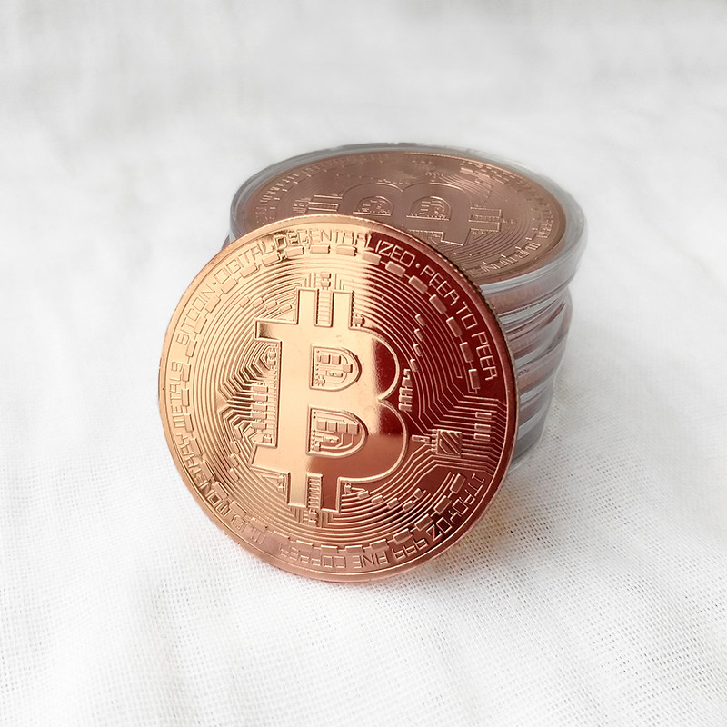 Сувенірна монета Eurs Bitcoin Мідний колір (BTC-M)