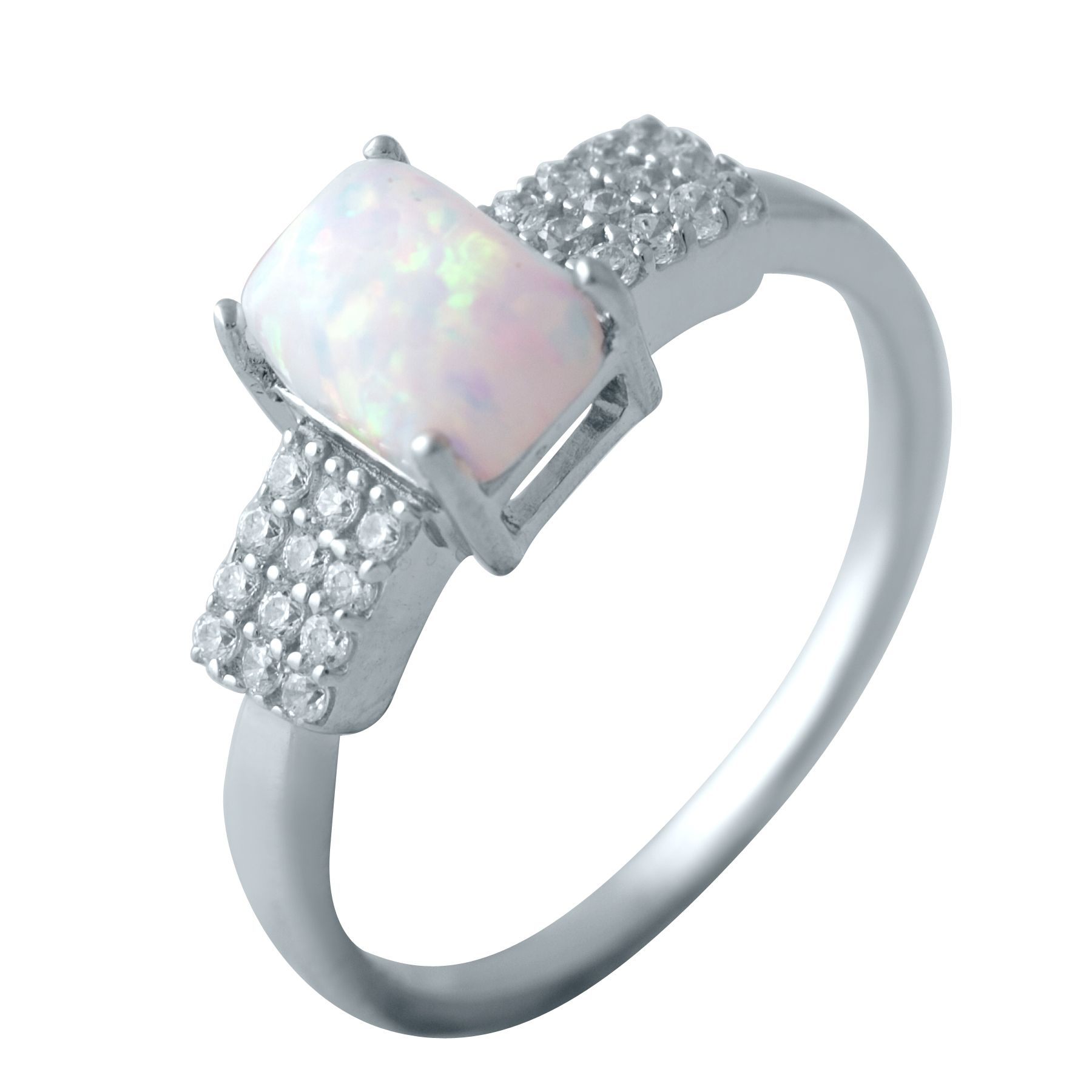 Серебряное кольцо SilverBreeze с опалом 2040026 16.5 размер