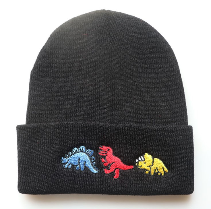 Шапка Jsstore Динозавры One Size Черная