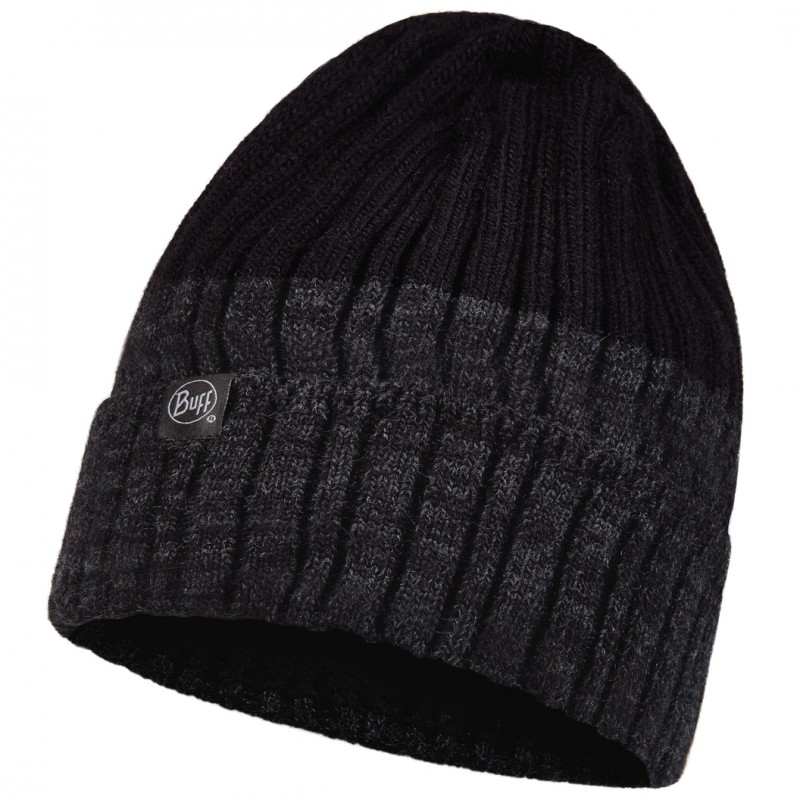 Шапка Buff Knitted & Fleece Hat Igor One Size Черный-Серый