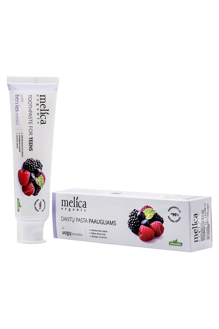Зубна паста для підлітків Ягідний мікс Melica Organic 100 мл