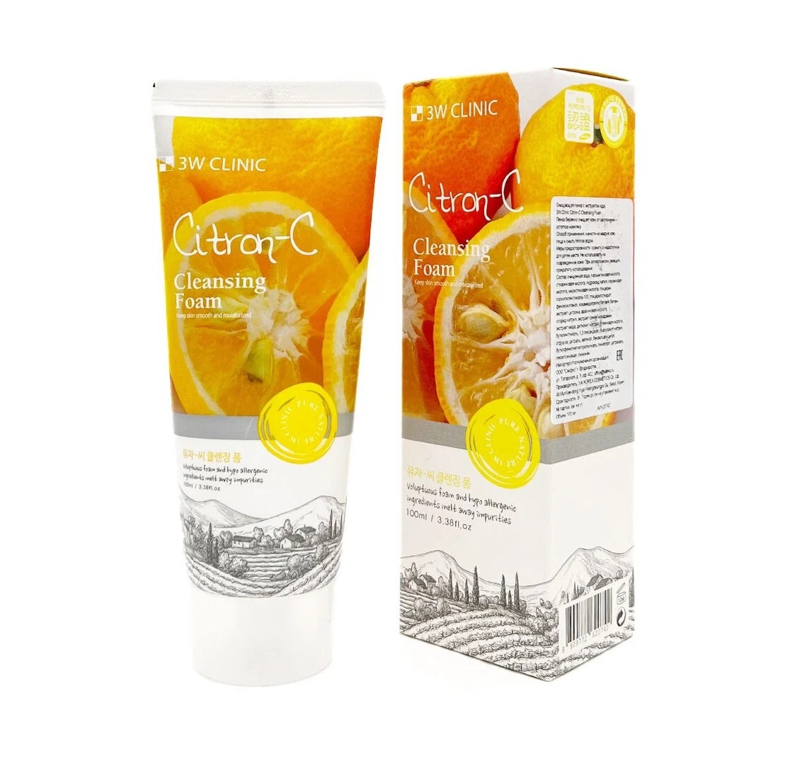 Пінка для вмивання 3W Clinic Citron-C Foam Cleansing 100 мл (8809772620742)