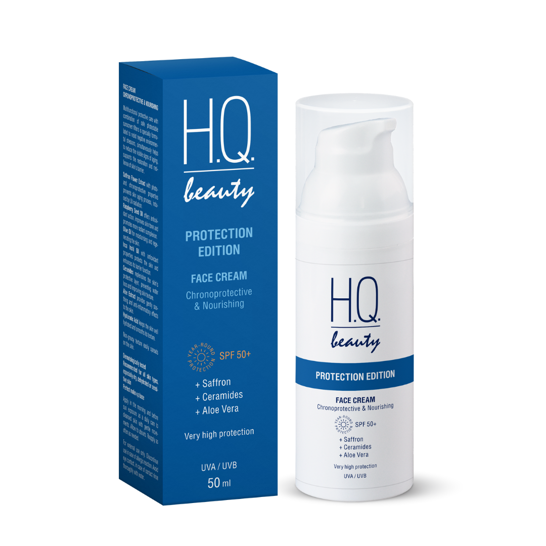 Крем для обличчя хронозахист та живлення SPF +50 H.Q.Beauty Protecrion Edition 50 мл