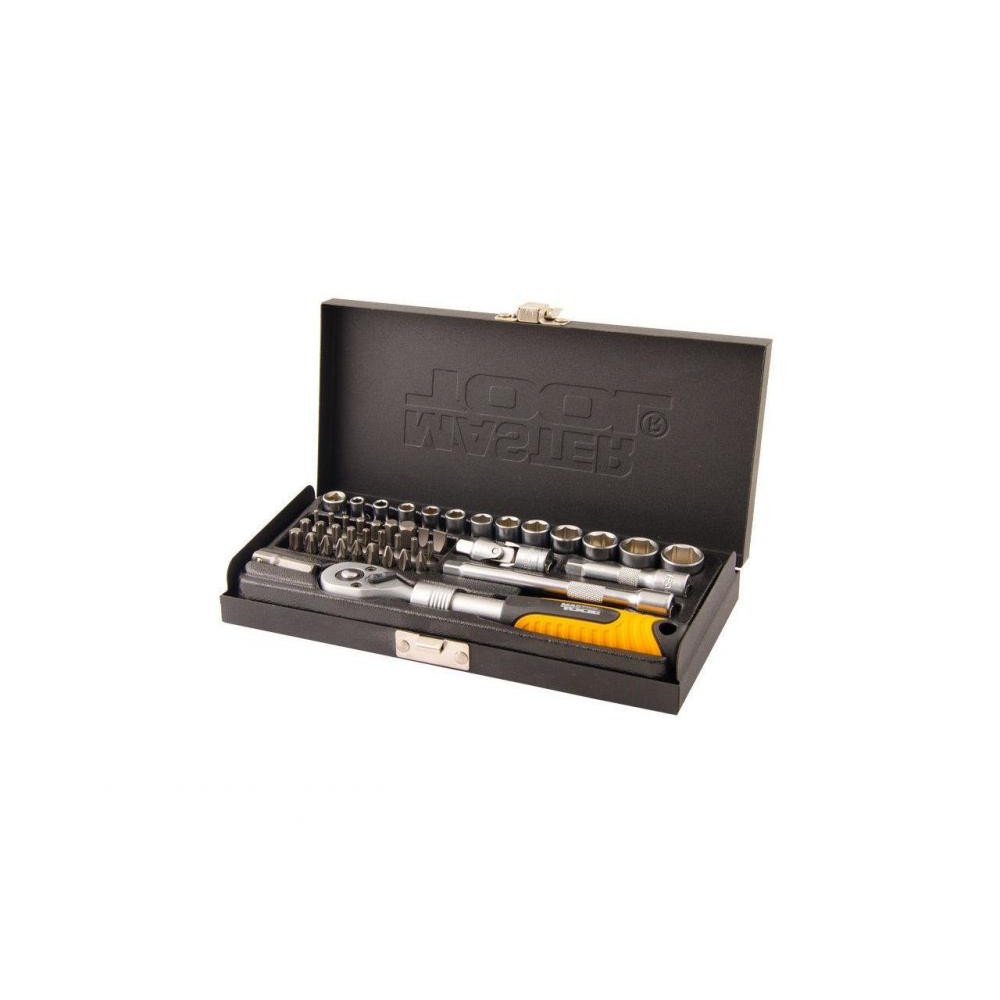Набір ключів та насадок торцевих Masterool CrV 1/4” 45 предметів (78-2045)