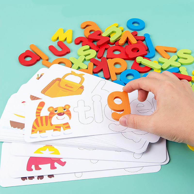 Деревянная игра-головоломка Lesko Spelling game DL-23110701 с буквами 36 шт