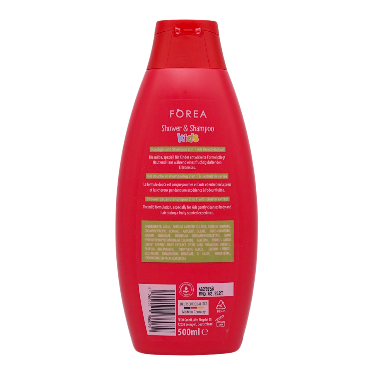 Шампунь для волос детский Forea Cherry 500 мл
