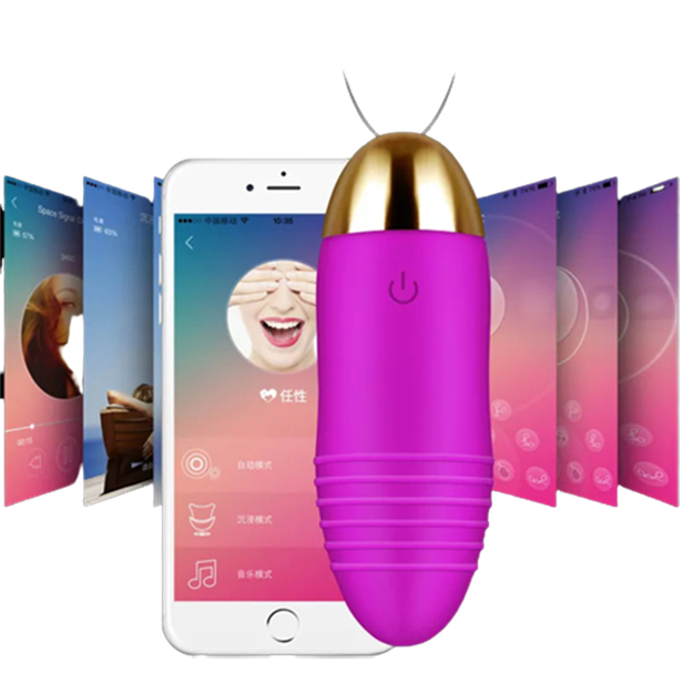 Вібротренажер We Love фіолетового кольору з керуванням по Bluetooth