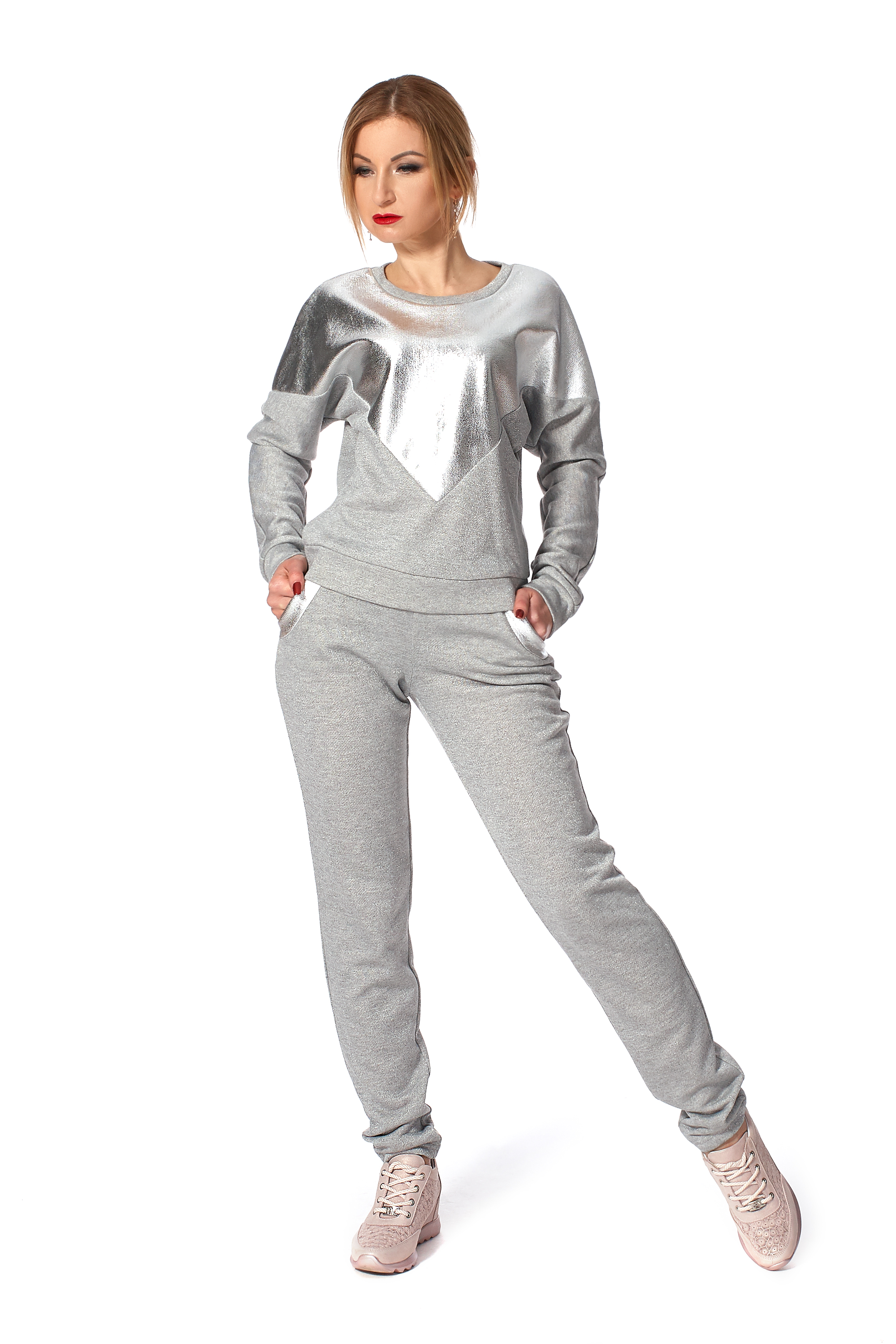 Костюм SL-FASHION 42-44 Світло-сірий (SLF-680.01-1)