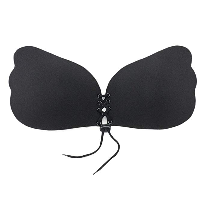 Бюстгальтер силіконовий невидимий без бретель Fly Bra Чорний C (1047)