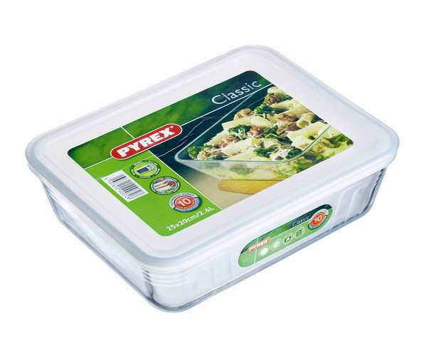 Форма 2,6 л прямокутна для випікання 25 х 19 х 8 см. Pyrex CS Classic 243P000