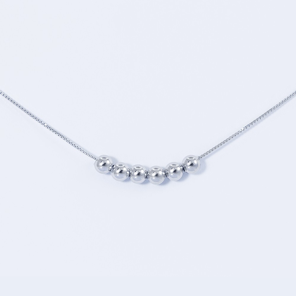 Колье серебрянное INFINI родированное kl2-71
