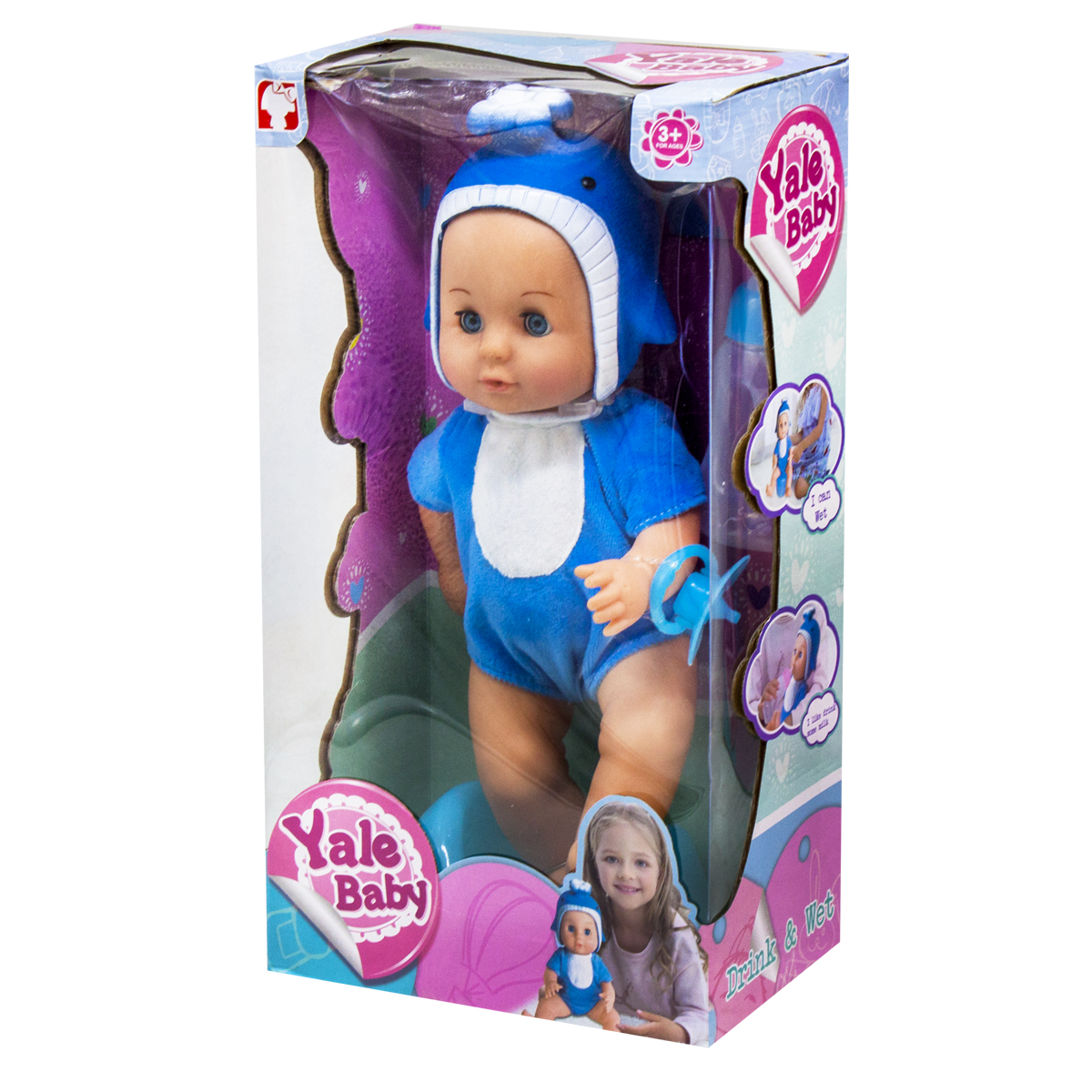 Функціональний пупс Yale Baby Дельфінчик MiC (YL1871B/C)