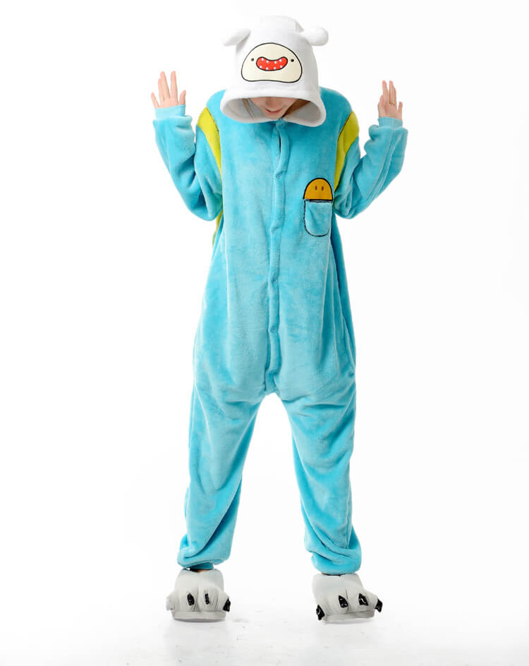 Піжама Кігурумі доросла Kigurumba Фін Adventure Time M - зріст 155 - 165 см Блакитний (K1W1-0087-M)