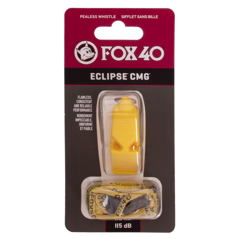 Свисток судейский пластиковый FOX40-ECLIPSE CMG Желтый