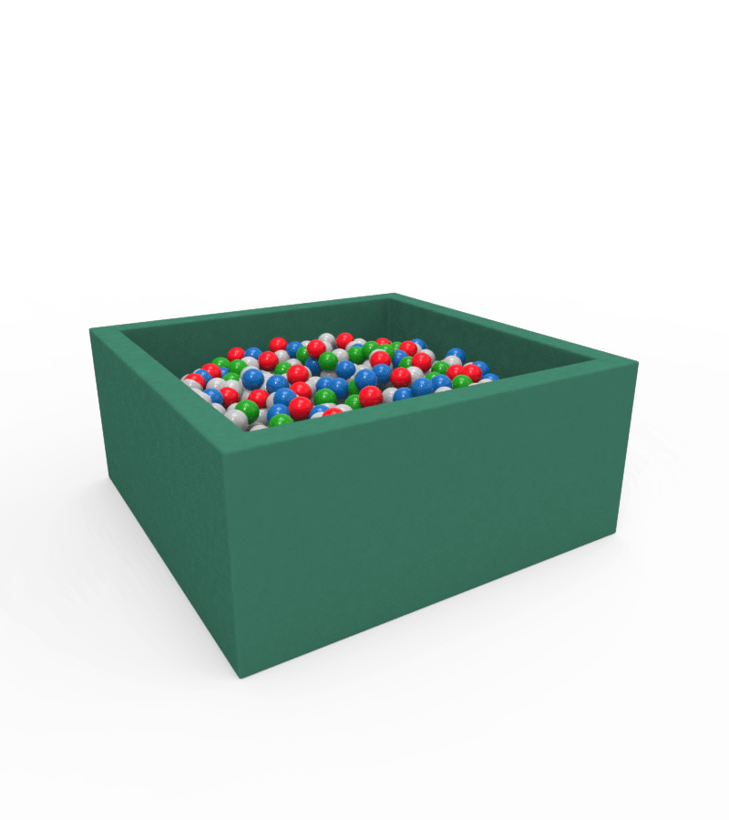 Сухой бассейн с шариками 250 шт KDG Lucky Квадратный (мебельная ткань) 1 х 1 х 0,4м