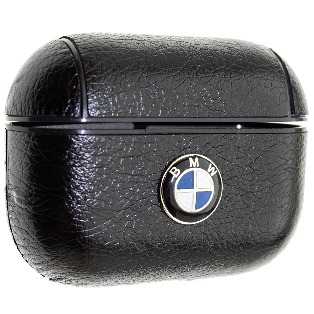 Шкіряний чохол Aare BMW для навушників AirPods Pro Чорний (00007757)