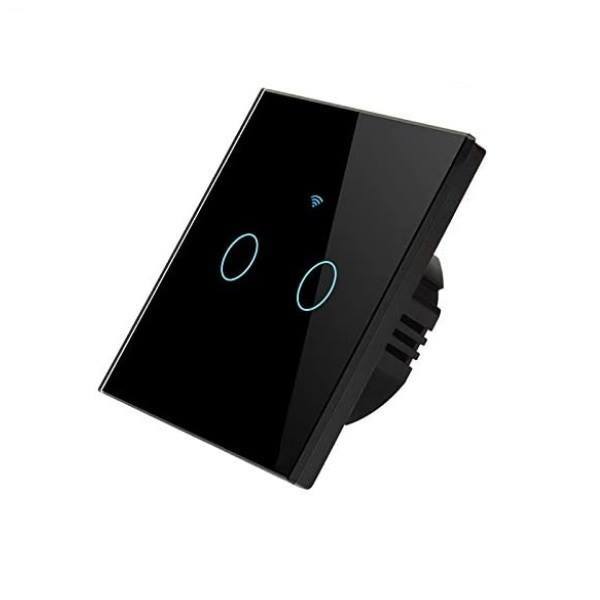 Двоканальний сенсорний розумний вимикач Wi-Fi Smart Switches з керуванням голосом (Alexa/Google Home) (TG86-04)