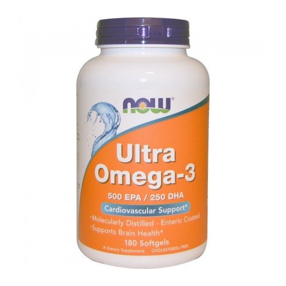 Омега 3 NOW Foods Ultra Omega 3 Fish Oil 180 Softgels