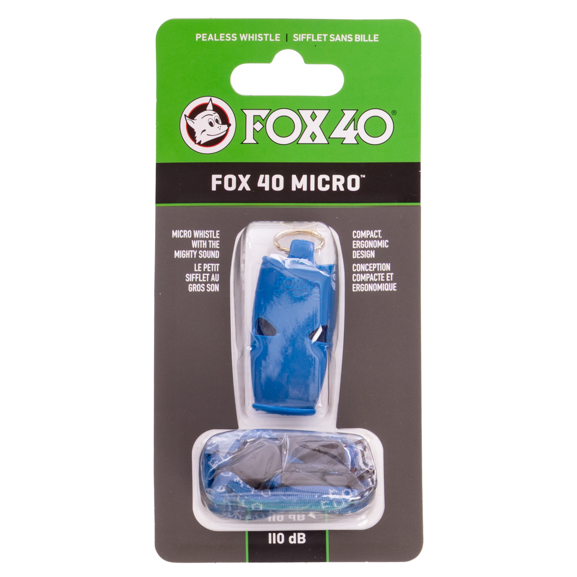 Свисток судейский пластиковый FOX40-MICRO Синий