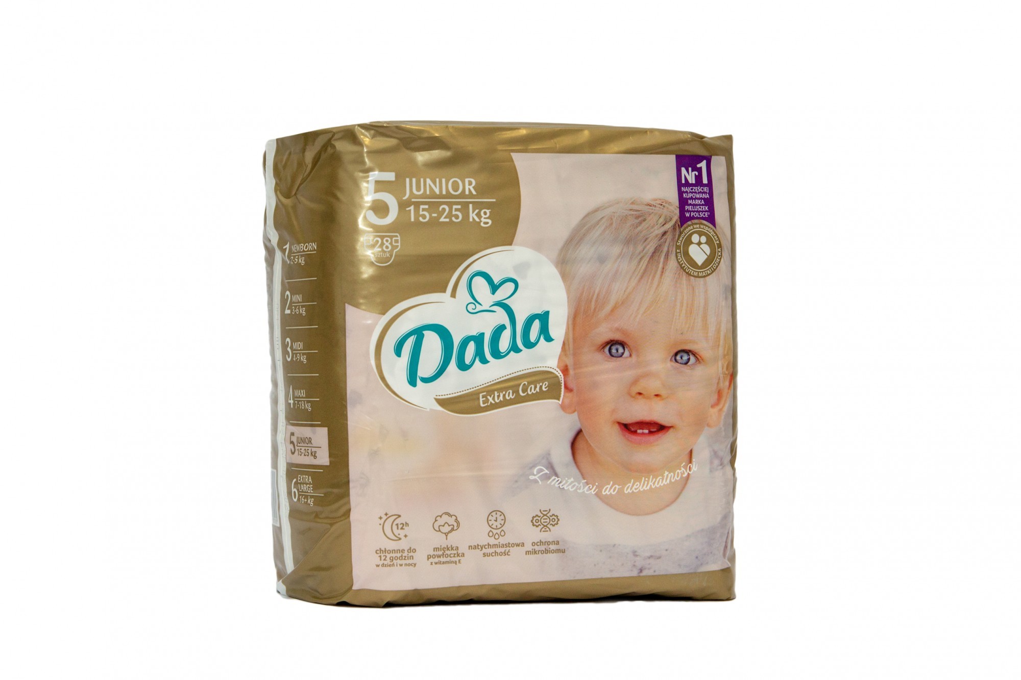 Підгузки Dada Extra Care Розмір 5 Junior, 15-25 кг, 28 шт