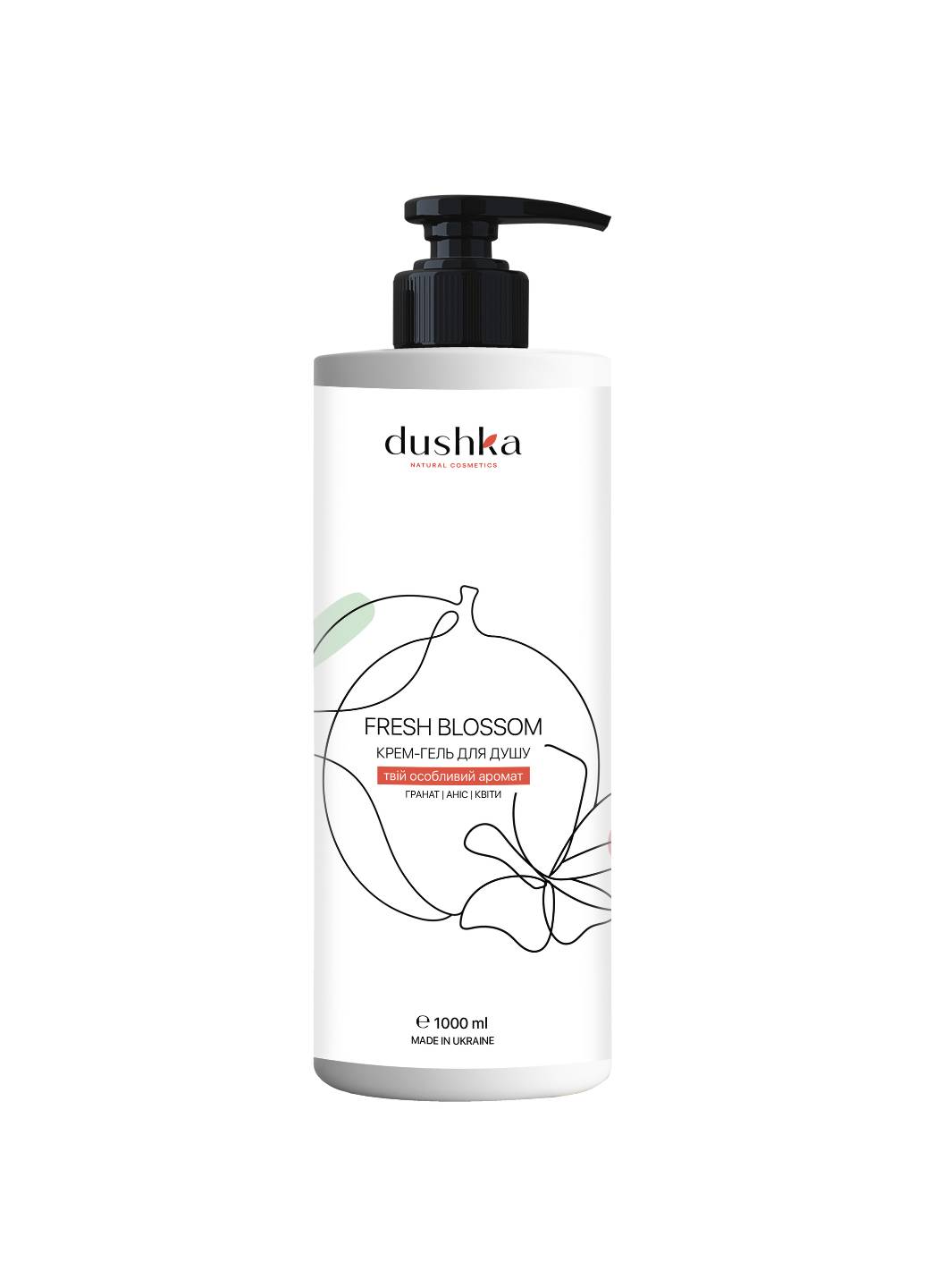 Крем-гель для душу Dushka Fresh Blossom 1000 мл