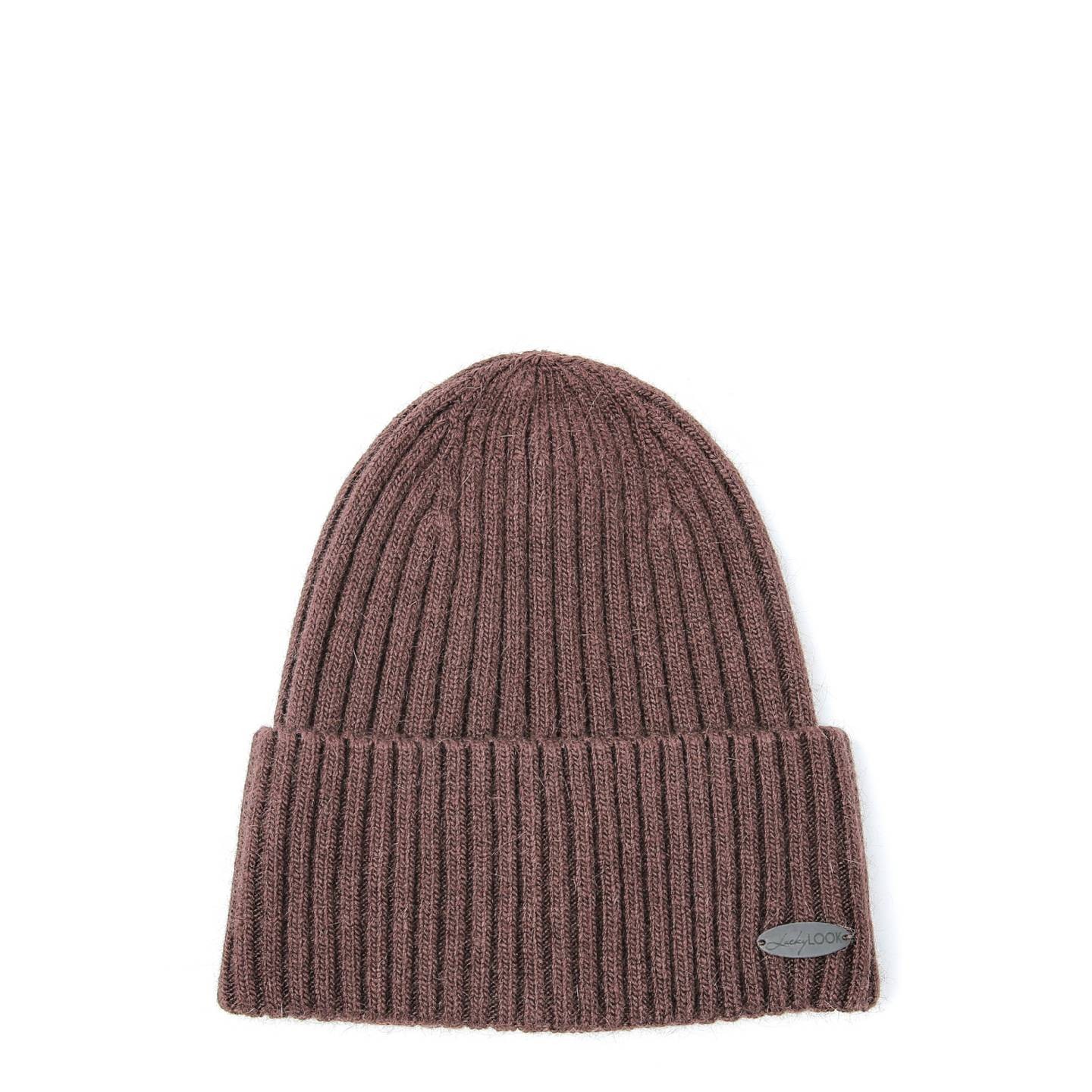Шапка бини мужская LuckyLOOK Harris One Size Коричневый 676-084