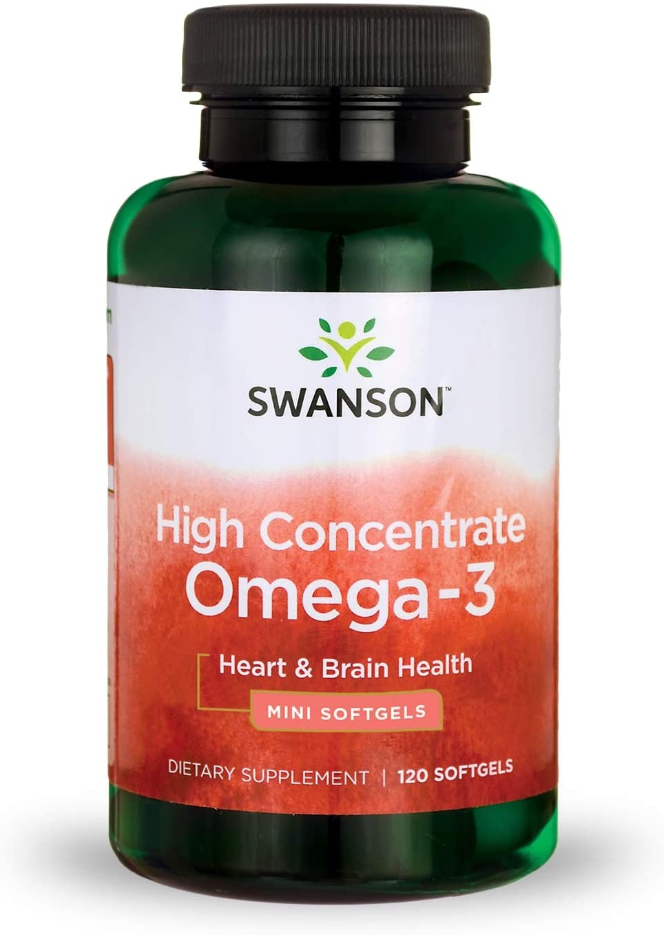 Омега-3 рыбий жир High Concentrate Omega-3 Swanson 120 гелевых капсул