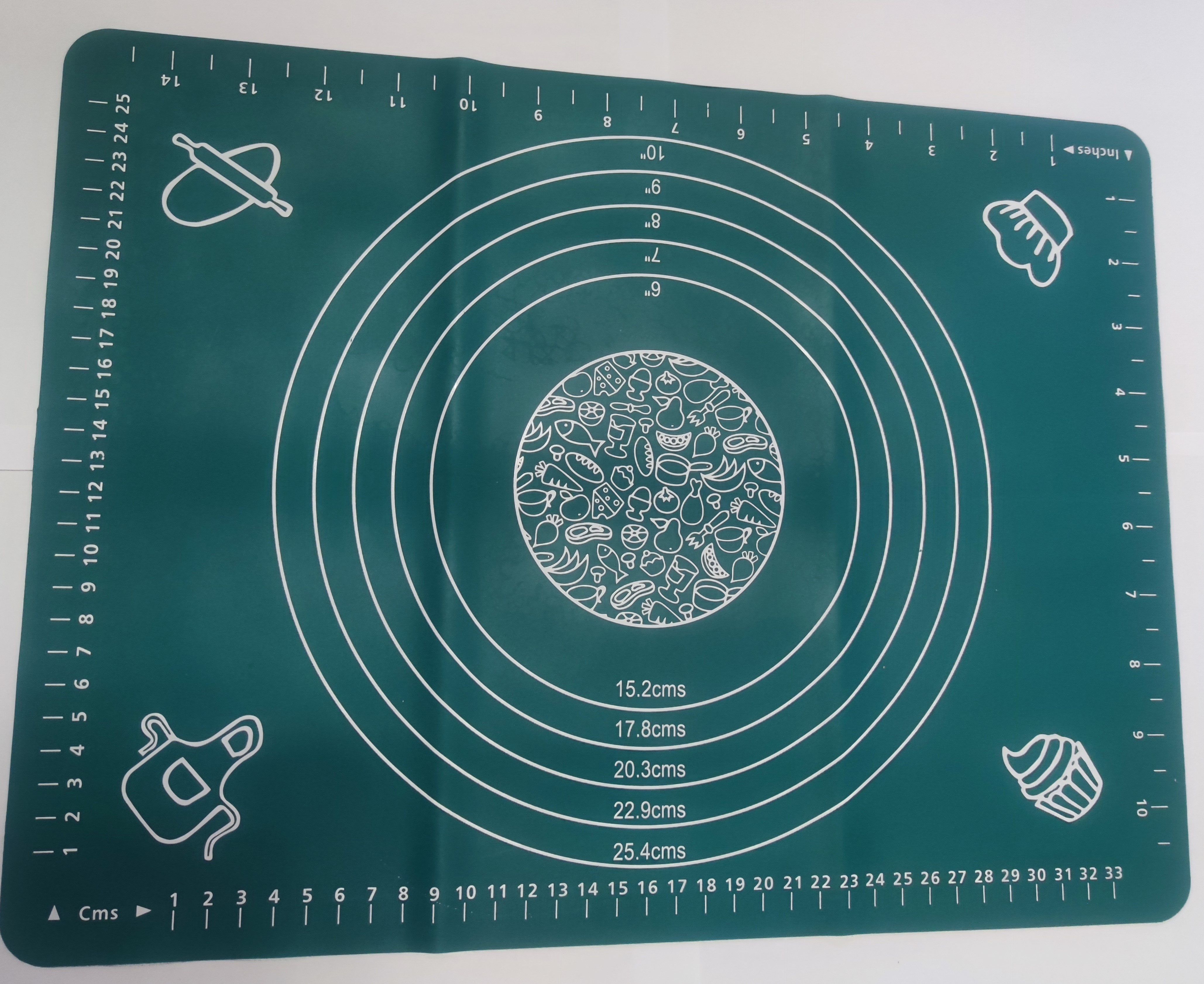 Силіконовий коврик для тіста 40*50 см 155 гр  Kornel (BFI40-50B)