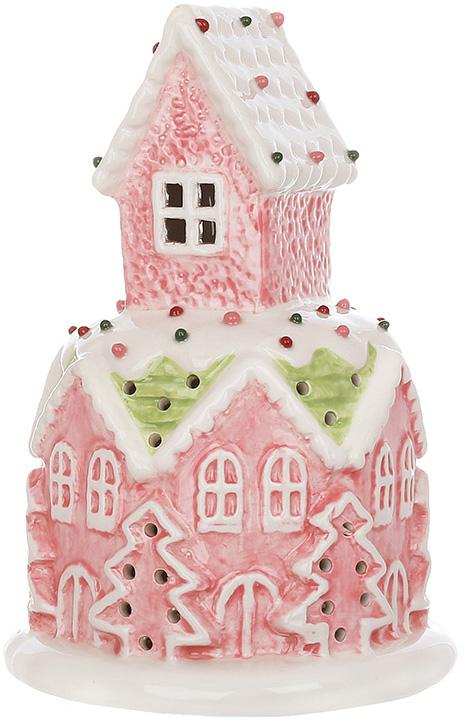 Светодиодная елочная игрушка BonaDi Marshmallow House 11.5х17 см Разноцветный DP232307