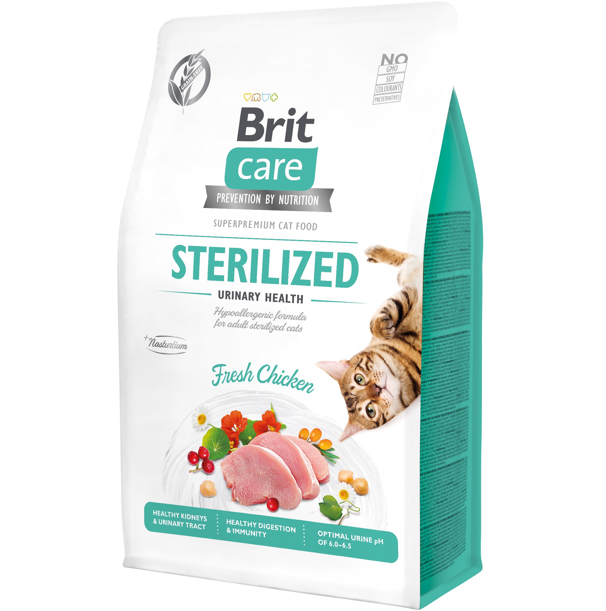 Сухой корм для стерилизованных котов Brit Care Cat GF Sterilized Urinary Health с курицей 0.4 кг (171287\0747)