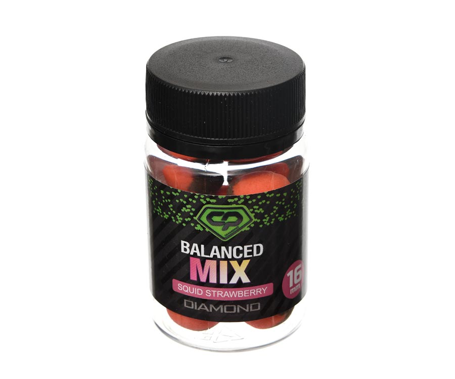 Бойли Carp Pro Diamond Balanced Mix Squid Strawberry 16мм (DCPBMSQS16)
