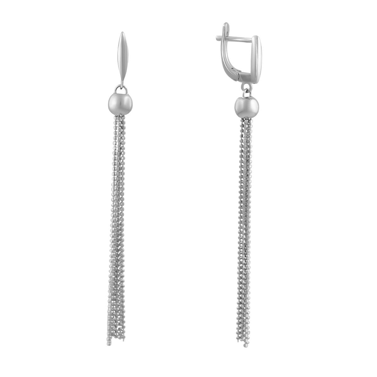 Срібні сережки SilverBreeze без каміння (2082460)
