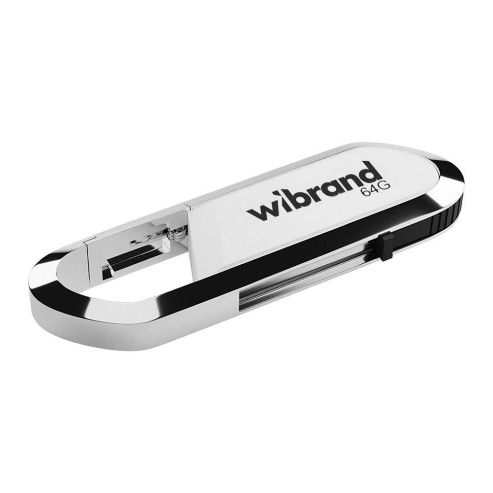 Флеш память USB Wibrand 64 GB Aligator USB 2.0 White (36713_3609507)