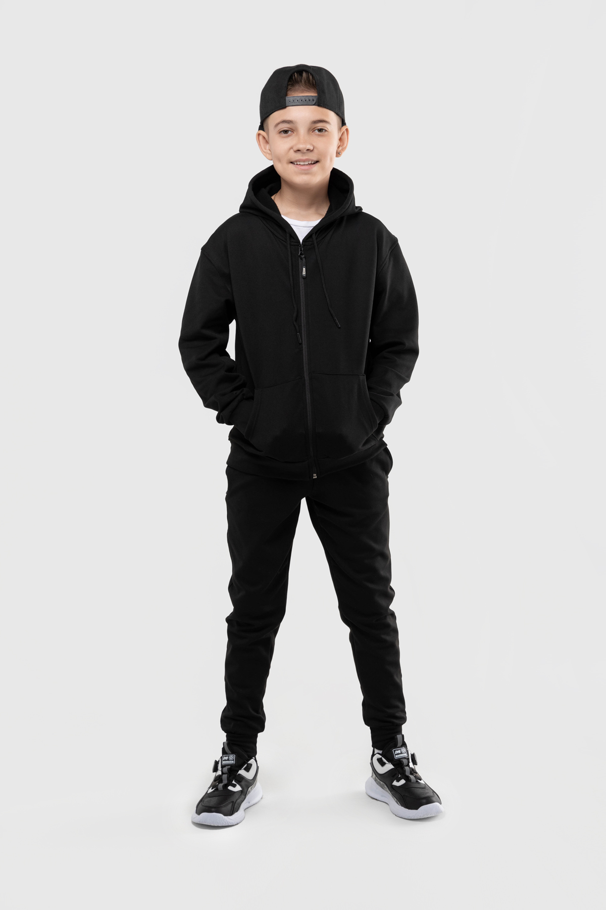Спортивний костюм для хлопчика ADK 2837 кофта + штани 152 см Чорний (2000989916468)