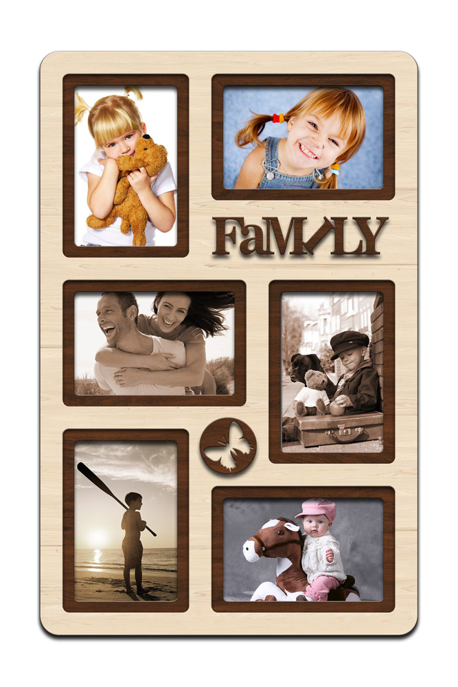 Фоторамка коллаж "Family" 51х33 см (H6-025B)