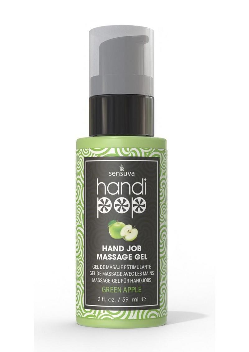 Гель для мануальных и оральных ласк Sensuva Handipop Green Apple 59 мл (SO9824)