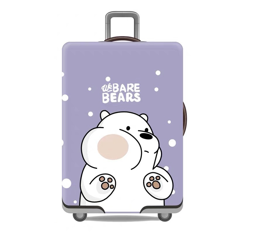 Чехол для чемодана Turister модель Bare Bears L Лавандовый (BaBe_086L)