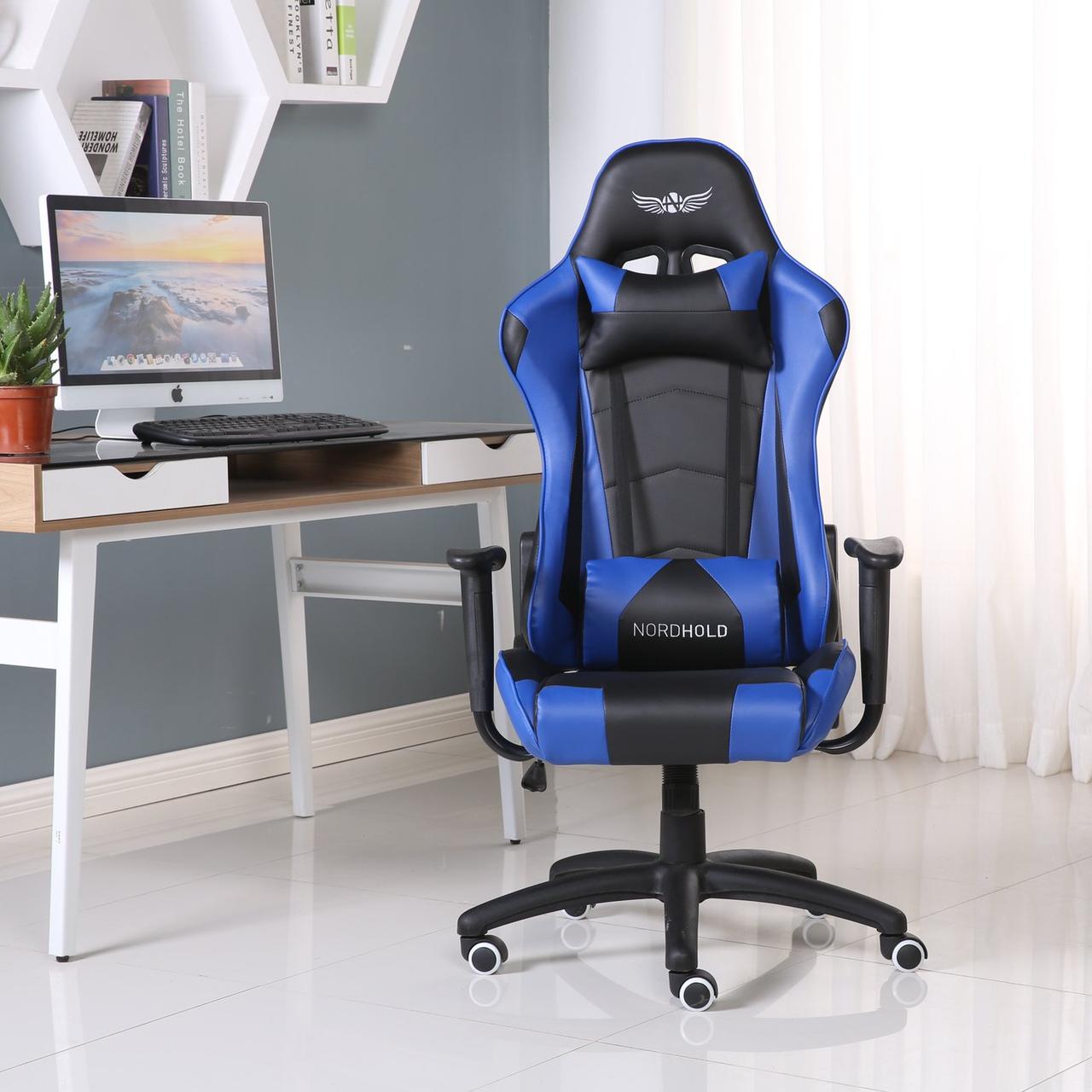 Комп'ютерне крісло для геймера NORDHOLD YMIR BLUE