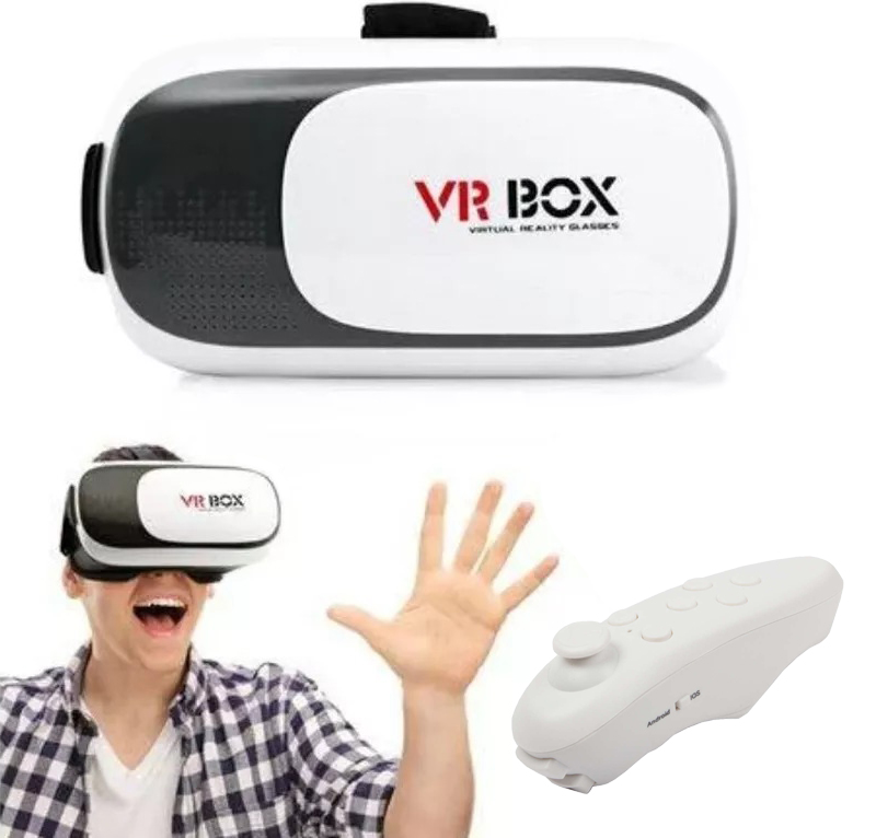 3D Очки виртуальной реальности с пультом управления для телефона VRBOX 2.0 ВиАр шлем
