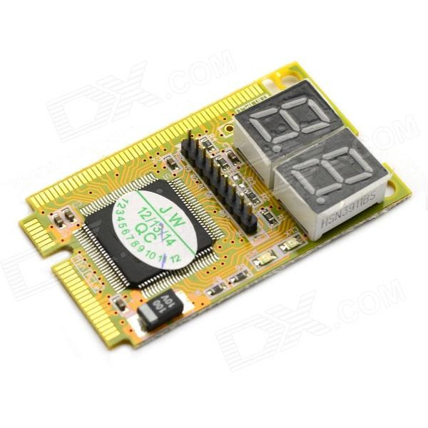 POST карта тестер Спартак Mini PCI/PCI-E LPC POST Yellow (000023)