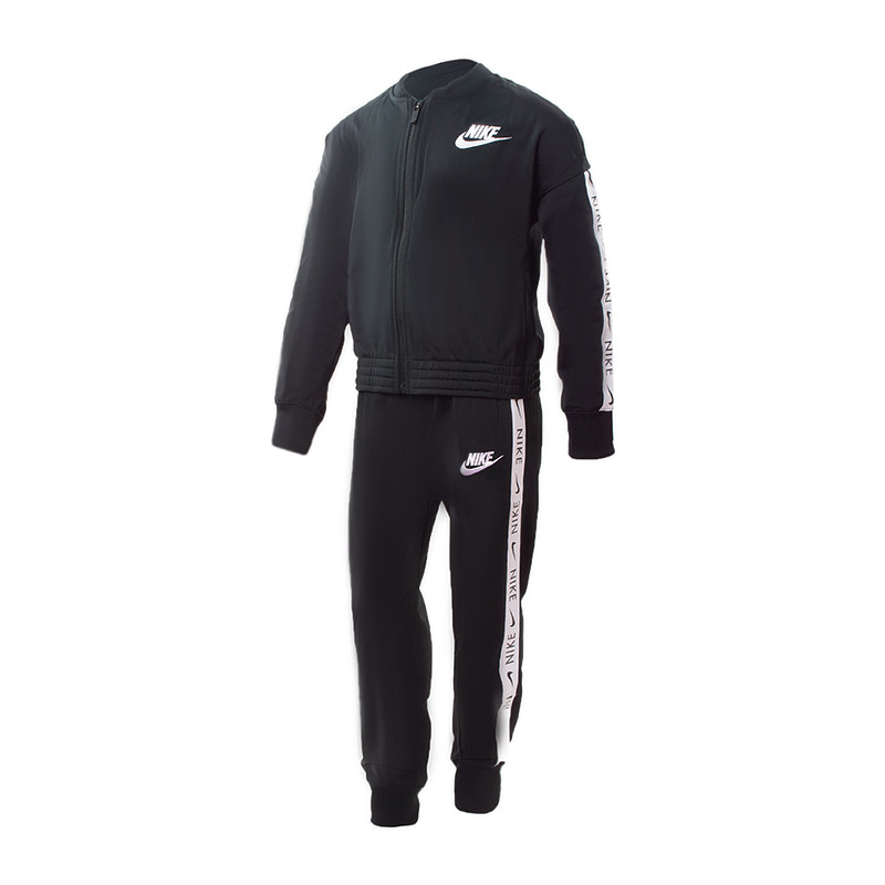Детский Костюм спортивный Nike G NSW TRK SUIT TRICOT Черный 146-156 (7dCU8374-010 146-156)