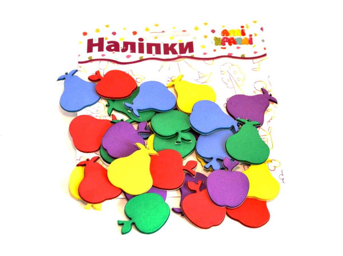 Набор мягких наклеек Фрукты Аплі Краплі (НМ-01)