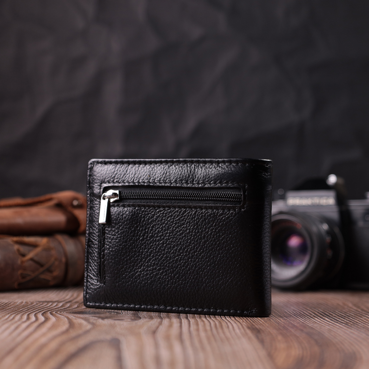 Зажим из натуральной кожи ST Leather 22475 Черный
